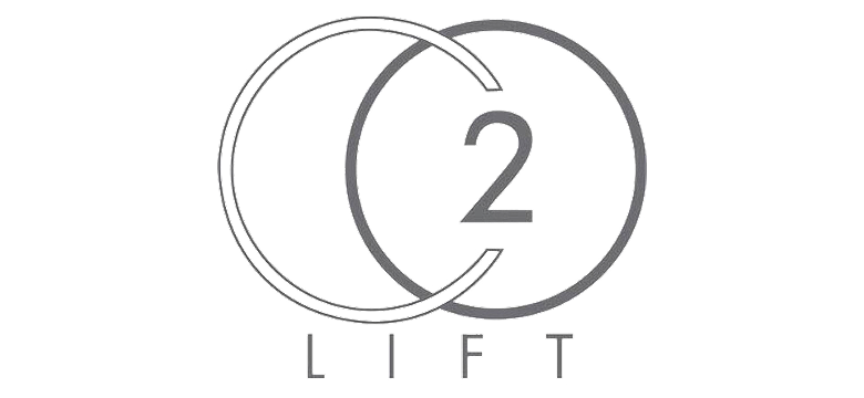 O2 Lift logo design with circles and text.